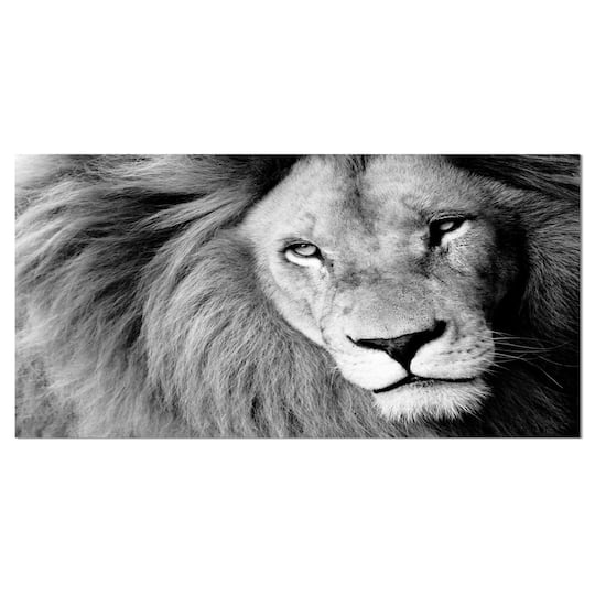 Designart - Lion Head in Grey